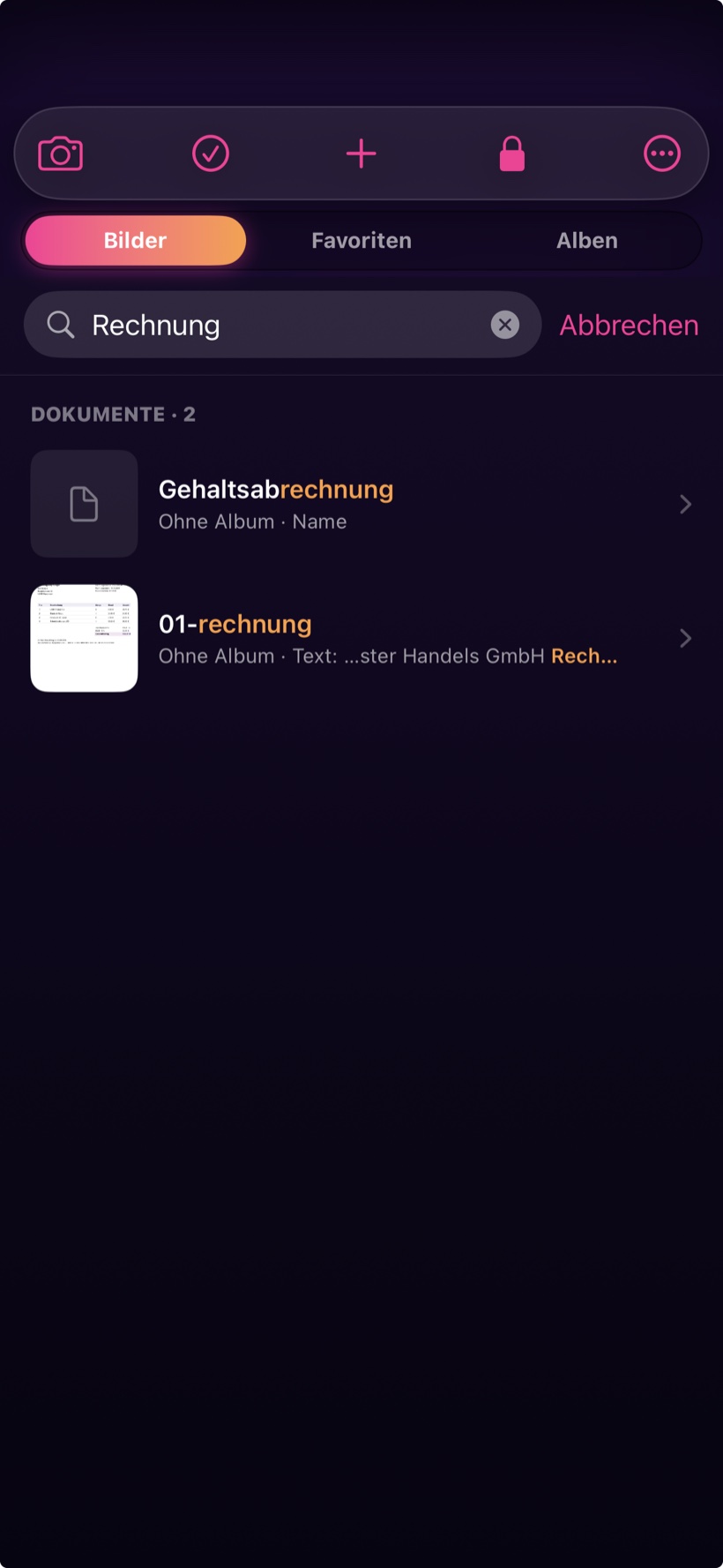Volltext-/OCR-Suche nach „Rechnung“